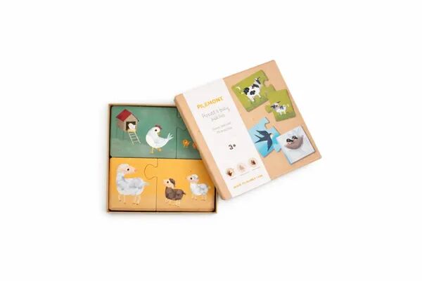 Puzzle Maman et ses bébés-animaux de la ferme